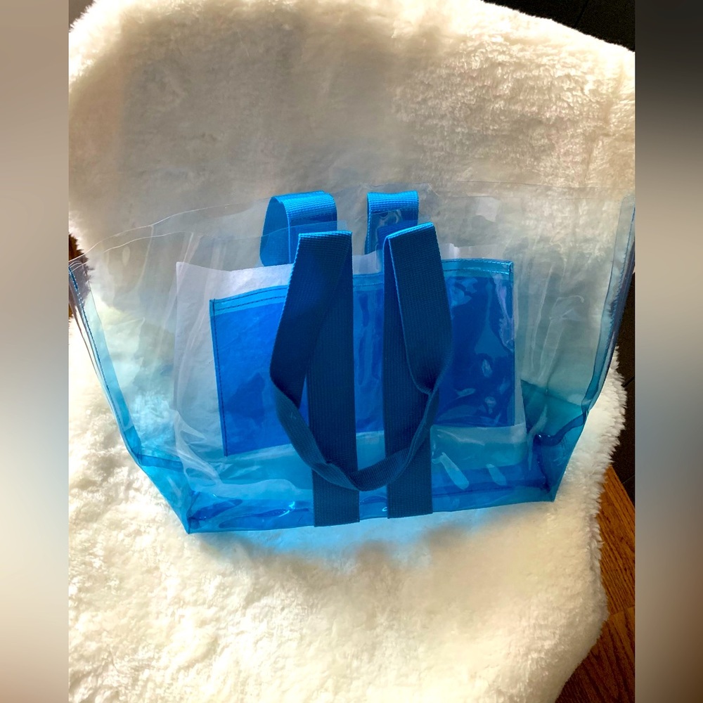 Summer beach Blue Ombré tote bag